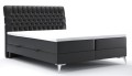 Łóżko kontynentalne typu boxspring do sypialni z miękkim, pikowanym zagłówkiem MOLI Madryt 9100.