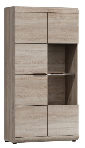 Witryna niska do salonu dąb sonoma LINO