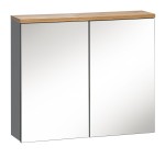 [ARCHIWUM]Szafka wisząca z lustrem 80 cm BALI GREY 841 