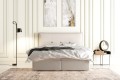 Łóżko typu boxspring z tapicerowanym zagłówkiem KARI Solo 251.
