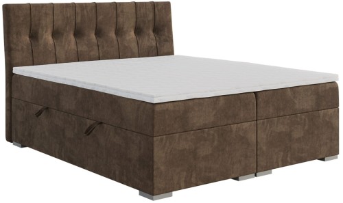 Łóżko kontynentalne z przeszywanym wezgłowiem DALI Magic Velvet 221.