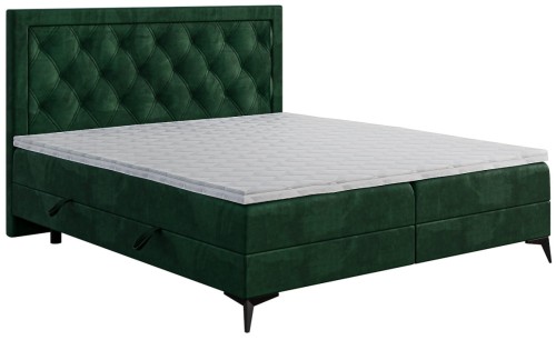 Łóżko typu boxspring na metalowych nóżkach DAST Magic Velvet 2225.
