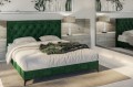 Łóżko typu boxspring na metalowych nóżkach DAST