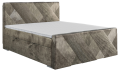 Łóżko boxspring z przekładanymi szalami GRANT.