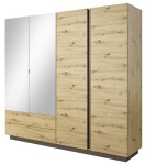 Szafa uchylna nowoczesna z lustrami ARNO 220 cm