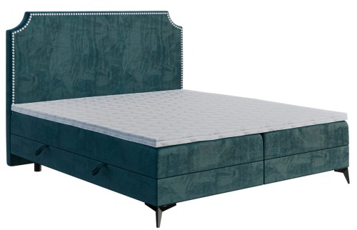 Łóżko kontynentalne typu boxspring z ćwierkami  Magic Velvet 2221.