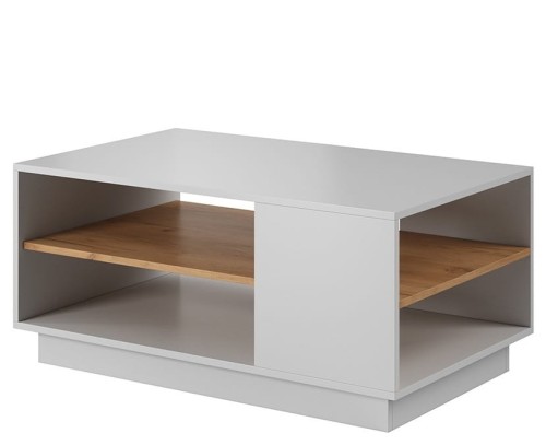 Ława z półką biały mat TRIDE