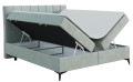 Łóżko typu boxspring na nóżkach LINI Magic Velvet 2259.