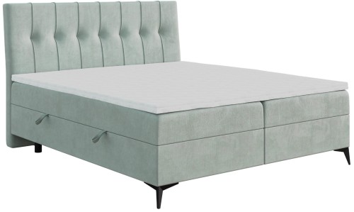 Łóżko typu boxspring na nóżkach LINI Magic Velvet 2259.