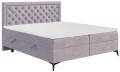 Łóżko kontynentalne typu boxspring z pikowanym zagłówkiem LIZA Magic Velvet 2249.