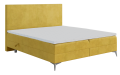 Łóżko boxspring z zagłówkiem bez przeszyć RIOS  Magic Velvet 2234.