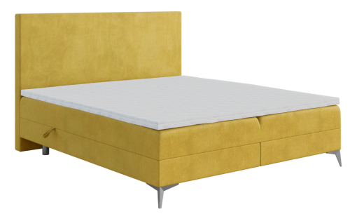 Łóżko boxspring z zagłówkiem bez przeszyć RIOS  Magic Velvet 2234.