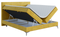 Łóżko boxspring z zagłówkiem bez przeszyć RIOS  Magic Velvet 2234.