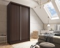 Szafa gładka bez luster CLIN 120 cm Wenge.