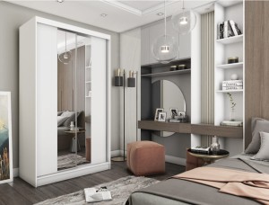 Szafa przesuwna z lustrem LIZI  120 cm