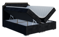 Łóżko boxspring w stylu barokowym z ćwiekami LUPI - Magic Velvet 2219.