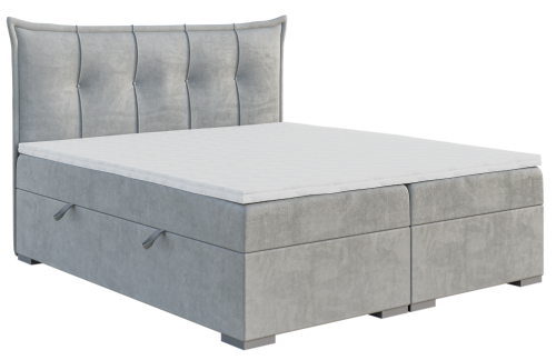 Łóżko kontynentalne z pikowanym zagłówkiem MIREL Magic Velvet 2239.