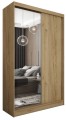 Szafa przesuwna z lustrem do pokoju Patia 120 dąb artisan.