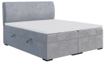 Łóżko boxspring z zaokrąglonym zagłówkiem SANDO