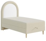 Łóżko dziecięce typu boxspring z zaokrąglonym zagłówkiem BALIO