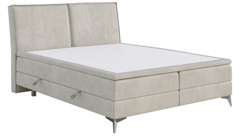 Łóżko kontynentalne z pojemnikami na pościel LOLI - Fresh 01.