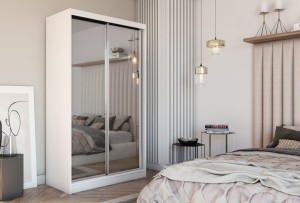 Szafa przesuwna do sypialni DEBI 120 cm