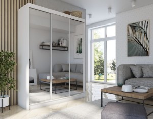 Szafa przesuwna z lustrami  DEBI 180 cm