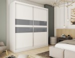 Szafa duża przesuwna ze szkłem Lacobel  FINEZ 200 cm