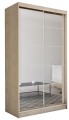 Szafa z lustrem ze szprosami 150 cm FLURIA.
