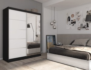 Szafa przesuwna z lustrem KIRA 160 cm