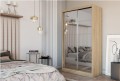 Szafa z lustrem FLURIA 150 cm dąb sonoma.