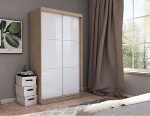 Szafa przesuwna ze szkłem Lacobel VIVIO 150 cm