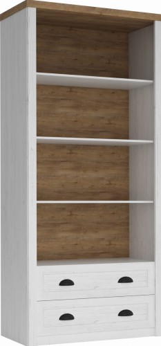 Regał otwarty PROWANSJA R2- SOSNA ANDERSEN/ DĄB LEFKAS.