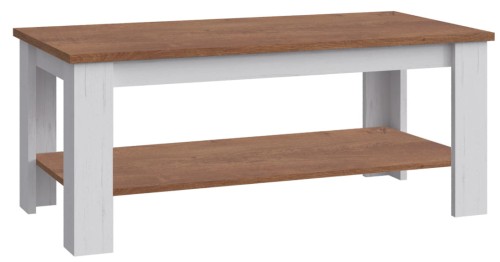 Ława szeroka do salonu PROWANSJA ST2- sosna andersen / dąb lefkas.