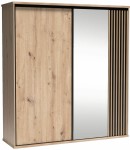 Szafa duża z lustrem i lameliami 199 cm CALI 15