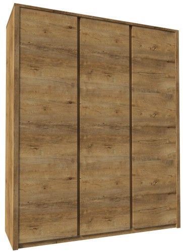 Szafa duża z drążkami MONTANA S3D-dąb lefkas.