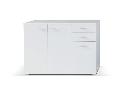 Komoda szeroka na 106 cm MAJK 3 w kolorze białym.