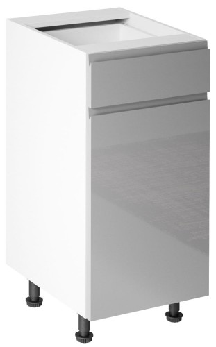Szafka dolna ASPEN D40S1-L-Szary Połysk.
