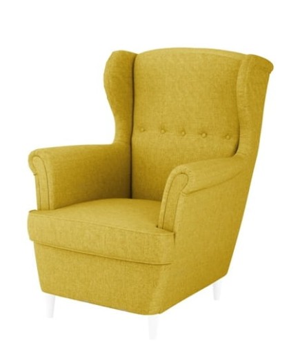 Wygodny fotel USZAK K7 w kolorze żółtym.