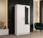 [ARCHIWUM] Szafa z lustrem 103 cm BERLI mała garderoba