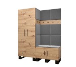 Garderoba do przedpokoju MARTIS 2 z siedziskiem zestaw