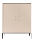 Komoda  wysoka 125 cm Mona beż 