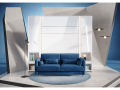 Sofa granatowy BC-18 do półkotapczanu BED COCNEPT BC-01.