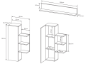 Wymiary szafki wiszącej ALAVO