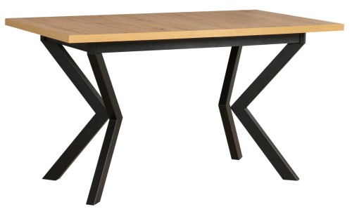 Stół rozkładany IKO 4 czarny blat artisan.
