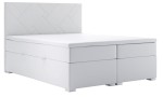 Łóżko boxspring z przekładanymi na wezgłowiu szalami ELIZA