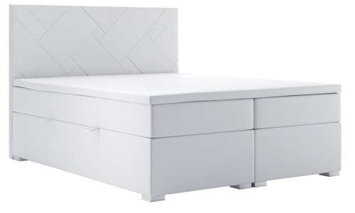 Łóżko boxspring z przekładanymi na wezgłowiu szalami ELIZA Madryt 920.