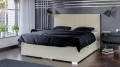 Łóżko typu boxspring z tapicerowanym zagłówkiem KARI Faro18.
