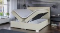 Łóżko typu boxspring z tapicerowanym zagłówkiem KARI Faro18.