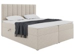 Łóżko kontynentalne ERLING z przeszyciami i pojemnikiem